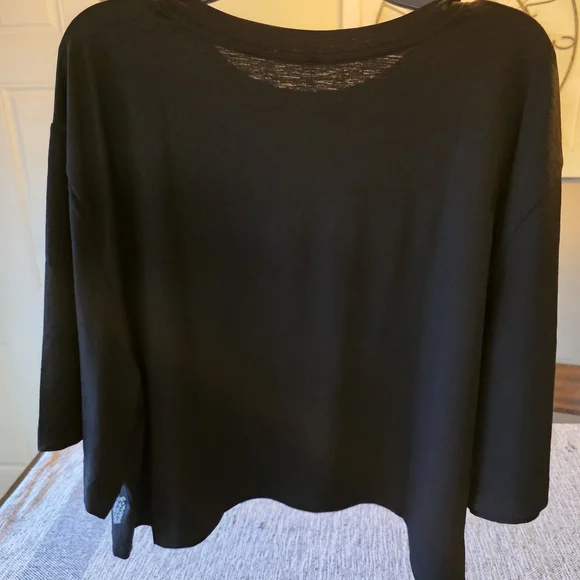 FP Movement by Free People Black Crop Top with Multicolor Design - Picture 5 of 5